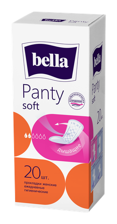 Фото Прокладки Bella Panty Soft, ежедневные гигиенические, 20 шт.