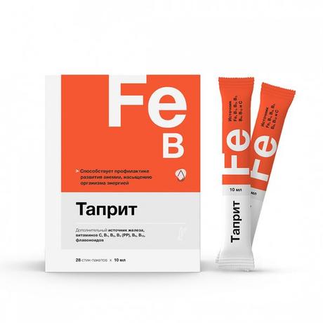 Фото Таприт, жидкость для внутреннего применения, стик-пакеты 10 мл, 28 шт.