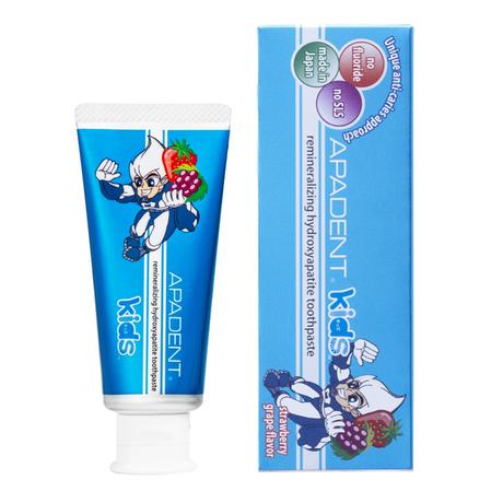Фото ApaDent Kids зубная паста детская 0+ (земляника-виноград), 60 г