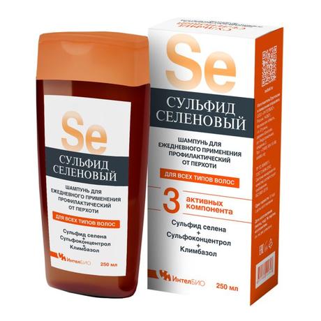 Фото Сульфидселеновый шампунь  от перхоти профилактический, для ежедневного применения 250 мл, 1 шт.