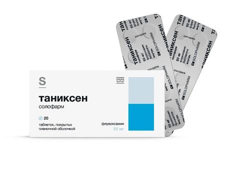 Фото Таниксен Солофарм таблетки, покрытые пленочной оболочкой 50 мг, 20 шт.