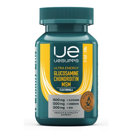 Фото UESUPPS Ультра Энерджи Глюкозамин Хондроитин МСМ, таблетки, 60 шт.