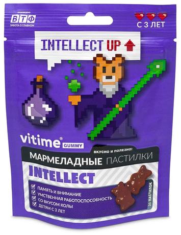 Фото VITime Мармеладные пастилки Интеллект (кола), 30 шт.