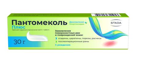 Фото Пантомеколь Плюс, крем 5,25%+0,802%, 30 г