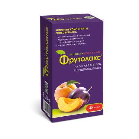 Фото Фрутолакс, капсулы 0,35 г, 48 шт.