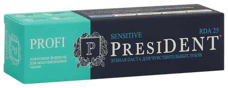 Фото PresiDent Sensitive, зубная паста, туба 100 г