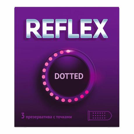 Фото Reflex Dotted, презервативы в смазке с точками, 3 шт.
