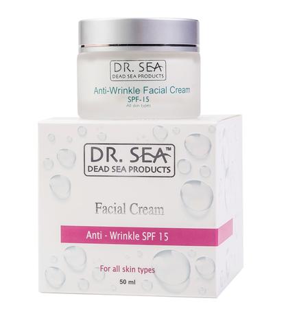 Фото Dr. Sea, крем для лица против морщин SPF15, 50 мл