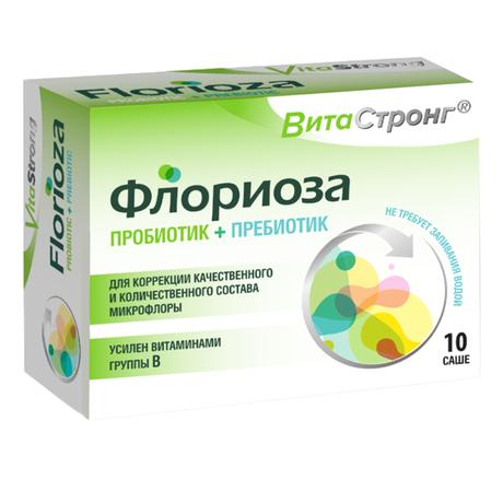 Фото Витастронг Флориоза, порошок, пакетики 7 г, 10 шт.