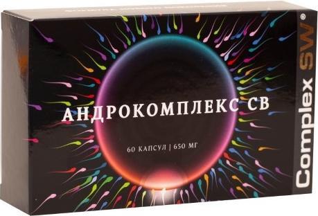 Фото Андрокомплекс СВ, капсулы 650 мг, 60 шт.