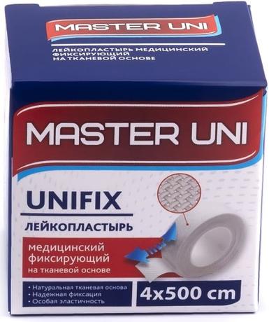 Фото Master Uni Unifix, лейкопластырь на тканевой основе 4 х 500 см