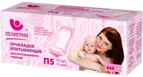 Фото Пелигрин П5, прокладки послеродовые, 10 шт.