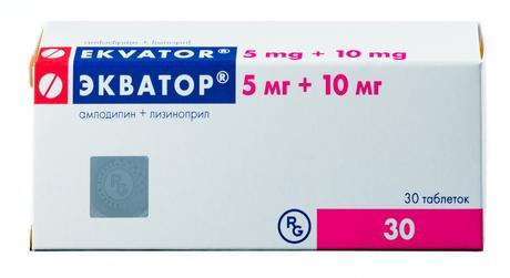 Фото Экватор, таблетки 5 мг+10 мг, 30 шт.