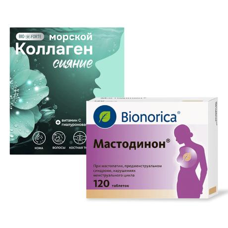 Фото Набор Мастодинон таб х120 и Коллаген морск BioForte х15