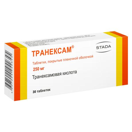 Фото Транексам, таблетки покрыт. плен. об. 250 мг, 30 шт.