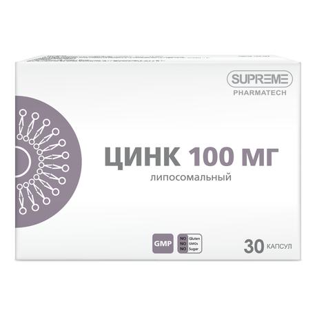 Фото Липосомальный цинк 100 мг капсулы, 30 шт.