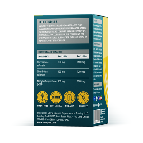 Фото UESUPPS Ультра Энерджи Глюкозамин Хондроитин МСМ, таблетки, 90 шт.
