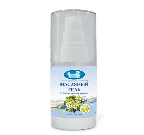 Фото Наша мама, гель масляный от корочек на голове младенца, флакон 30 мл.