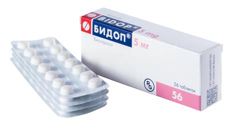 Фото Бидоп, таблетки 5 мг, 56 шт.