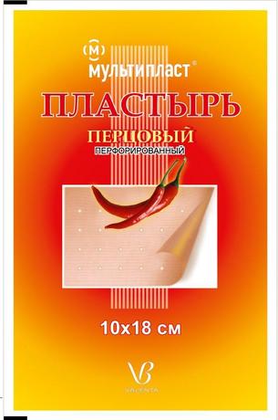 Фото Мультипласт, пластырь перцовый 10 х 18 см с перфорацией, 1 шт.