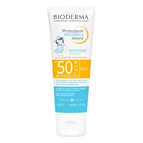 Фото Биодерма Фотодерм Pediatrics Mineral SPF 50+, Солнцезащитный детский крем для лица и тела, 50 г