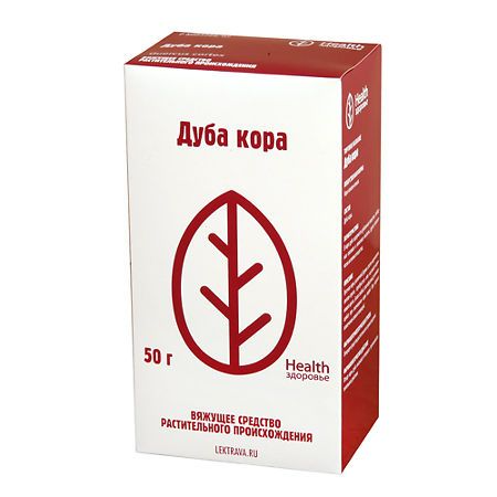 Фото Дуба кора, сырье растительное измельченное, 50 г