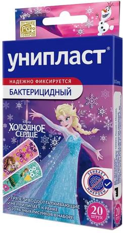 Фото Лейкопластырь Унипласт, набор детский «Холодное сердце», 20 шт.