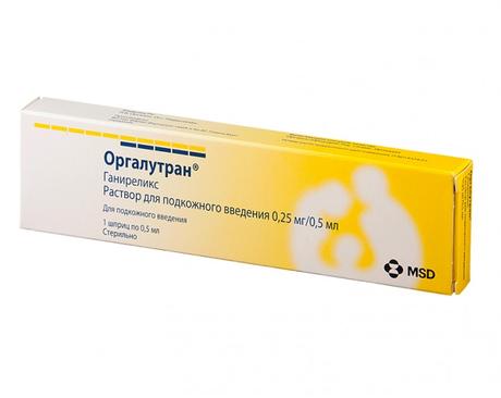Фото ОРГАЛУТРАН, раствор для подкожного введения, 0,25 мг/0,5 мл, 1 шт.