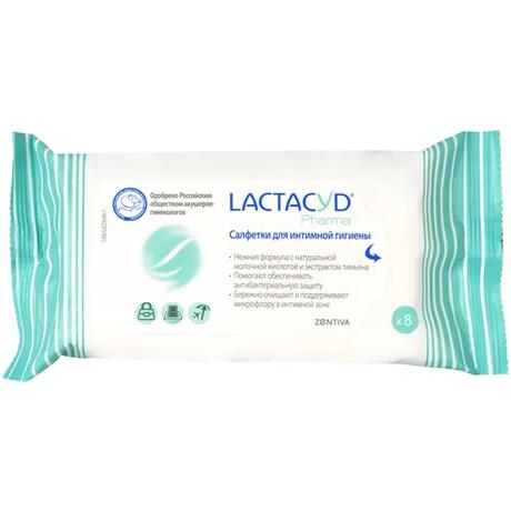 Фото Lactacyd Pharma, салфетки для интимной гигиены (с тимьяном), 8 шт.