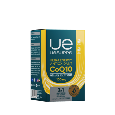 Фото UESUPPS Ультра Энерджи Антиоксидант Коэнзим Q10, капсулы, 60 шт.