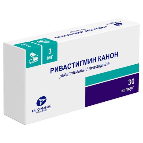 Фото Ривастигмин Канон, капсулы 3 мг, 30 шт.