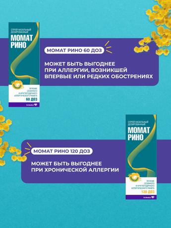 Фото Момат Рино, спрей назальный 50 мкг/доза, 120 доз