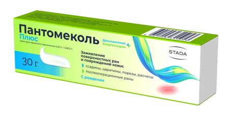 Фото Пантомеколь Плюс, крем 5,25%+0,802%, 30 г