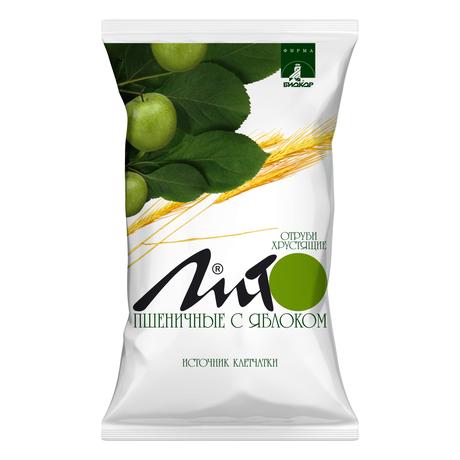 Фото Отруби Лито пшеничные, яблоко с кальцием хрустящие 200 г, 1 шт.