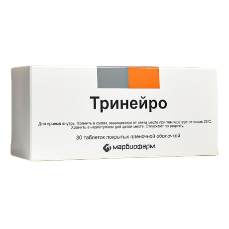Фото Тринейро таблетки, покрытые пленочной оболочкой 200 мг+100 мг+0,2 мг, 30 шт.