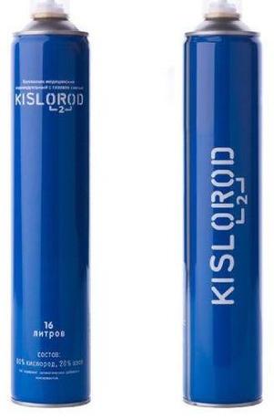 Фото Баллончик медицинский с газовой смесью «KISLOROD» К16L, 1 шт.