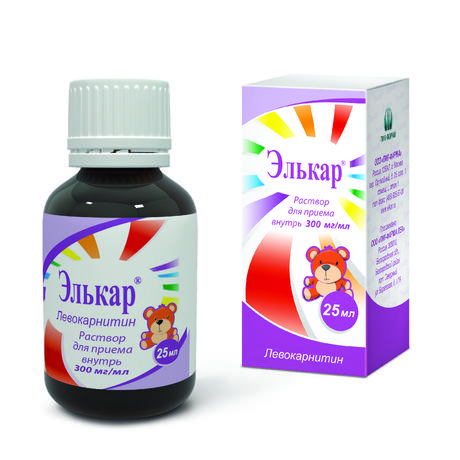 Фото Элькар, раствор 300 мг/мл, 25 мл