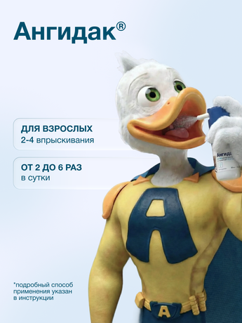 Фото АнгиДак Форте, спрей 0,51 мг/доза, 30 мл