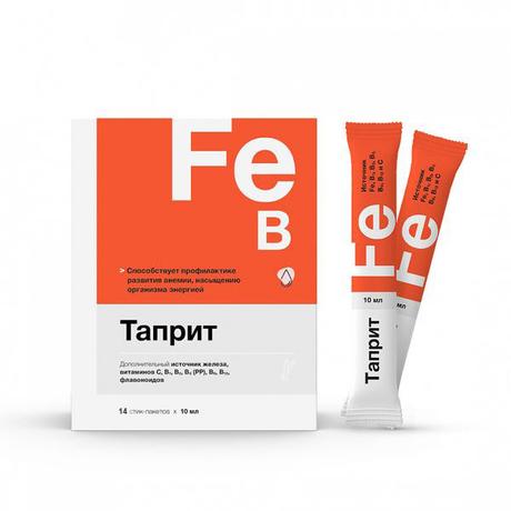 Фото Таприт, жидкость для внутреннего применения, стик-пакеты 10 мл, 14 шт.