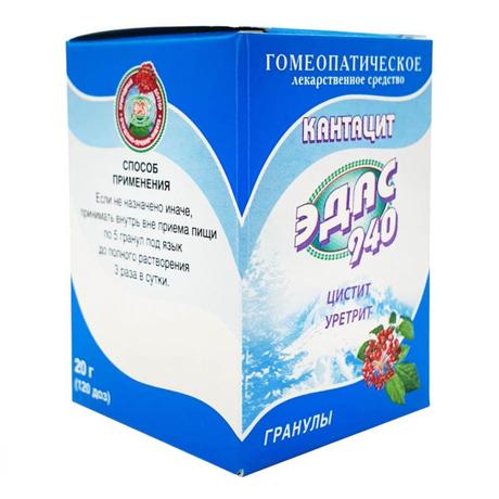 Фото Эдас-940 Кантацит, гранулы гомеопатические, 20 г
