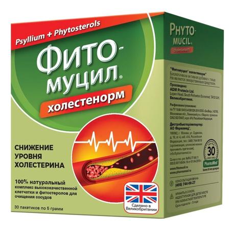 Фото Фитомуцил Холестенорм, порошок 5 г, 30 шт.
