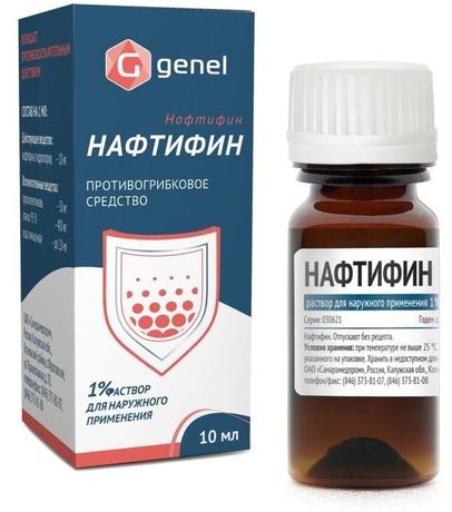 Фото Нафтифин, раствор для наружного применения 1 %, флакон 10 мл (Технопарк-Центр)