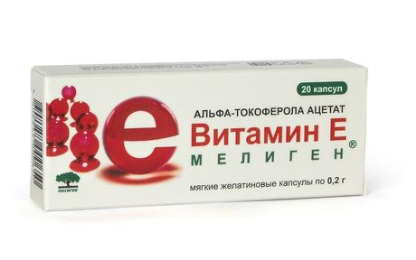 Фото Витамин Е, капсулы 100 мг, 30 шт.
