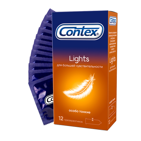 Фото Презервативы Contex Lights особо тонкие, 12 шт.