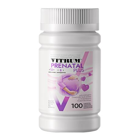 Фото Витрум Пренатал Плюс, таблетки покрытые оболочкой 1470 мг, 100 шт.