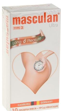 Фото Презервативы Masculan Ultra с пупырышками, колечками и анестетиком, 10 шт.