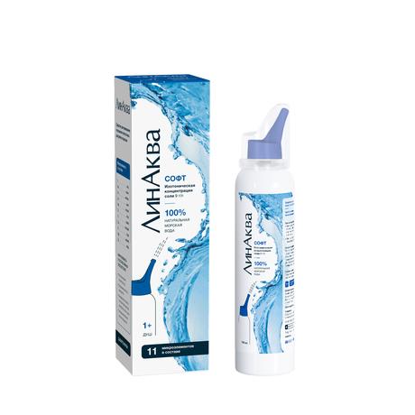 Фото ЛинАква Софт средство для промывания и орошения носа 0,9%, 150 мл