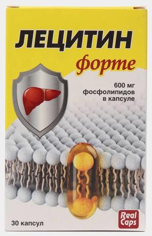Фото Лецитин Форте RealCaps, капсулы 1580 мг, 30 шт.