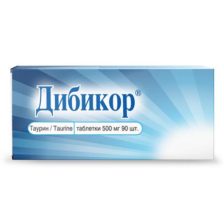 Фото Дибикор, таблетки 500 мг, 90 шт.