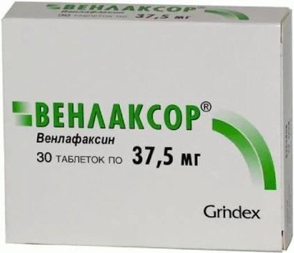 Фото Венлаксор, таблетки 37,5 мг, 30 шт.